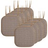 Elegant Comfort 8 Pack Chair Cushion Covers - Skid-Proof Rubber