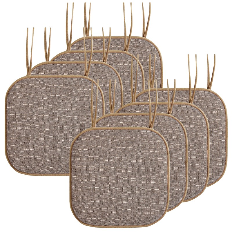 Elegant Comfort 8 Pack Chair Cushion Covers - Skid-Proof Rubber