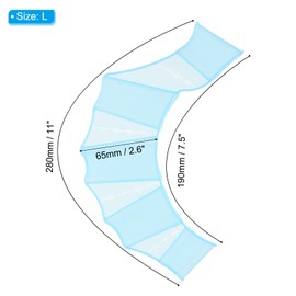 PATIKIL Silicone Swimming Gloves, 2 Pair Webbed Swim Gloves Finger Frog Type Water Resistance Gear Paddle Fins for Aquatic Training, Blue, L