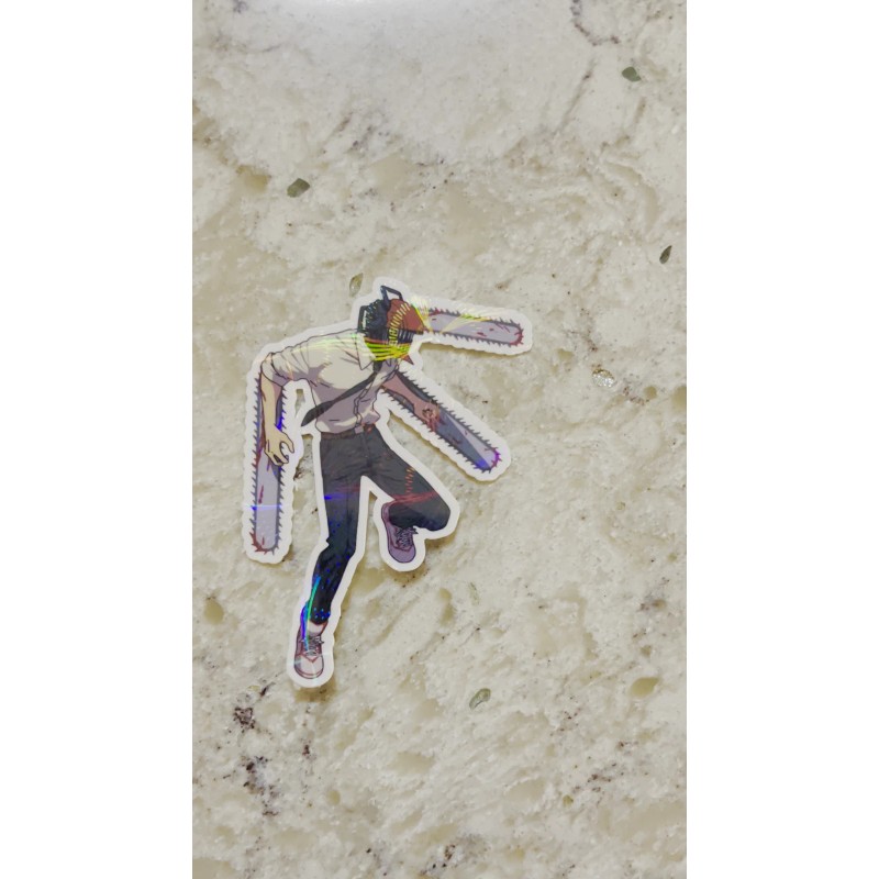 Sticker Surplus Chainsaw Man Sticker l Gloss or Holographic Laminate