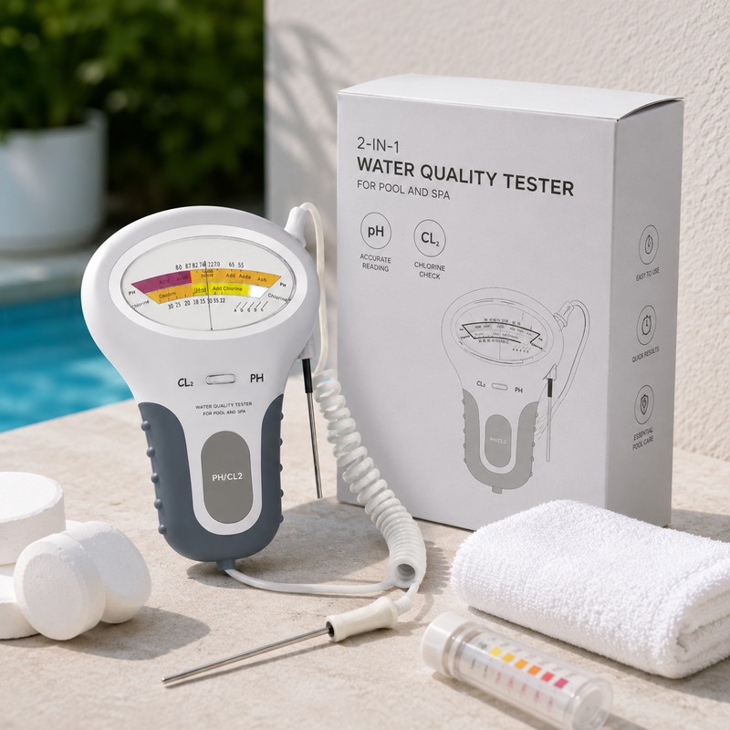 2-in-1 pH and Chlorine Meter for Pool Water Testing –