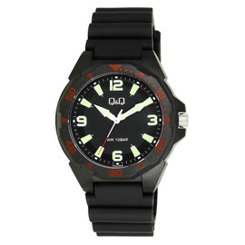Q&Q Classic Watch VS44J006Y, black / transparent, Strap.