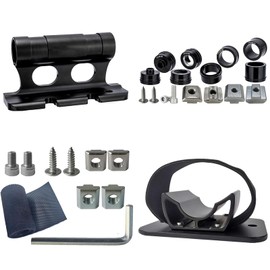 Gaderth Bike Fork Mount, Quick Release Fork Mount, MTB Road Bike Fork Lock Mount, Aluminum Alloy Bicycle Fork Block Thru Axle Wheel Holder, Car Roof Bike Rack for Truck/Trailer/Bikes Racks Black