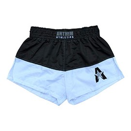 Anthem Athletics 50/50 Muay Thai Shorts - Kickboxing, Thai Boxing - Black & White - Medium