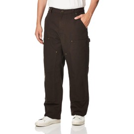 Carhartt Men's Loose Straight Washed Duck Double-Front Dungaree, Dark Brown, W30 x L30