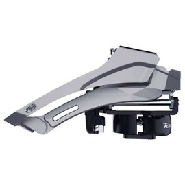 FD-TY606 Tourney front mech, double, top swing, dual pull, 63-68, for 46T, Black