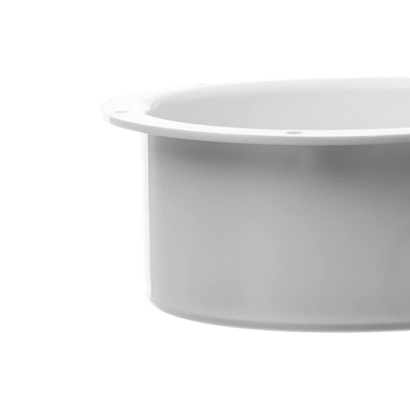 150mm / 6 Inch Straight Duct Connector - Wall Flange