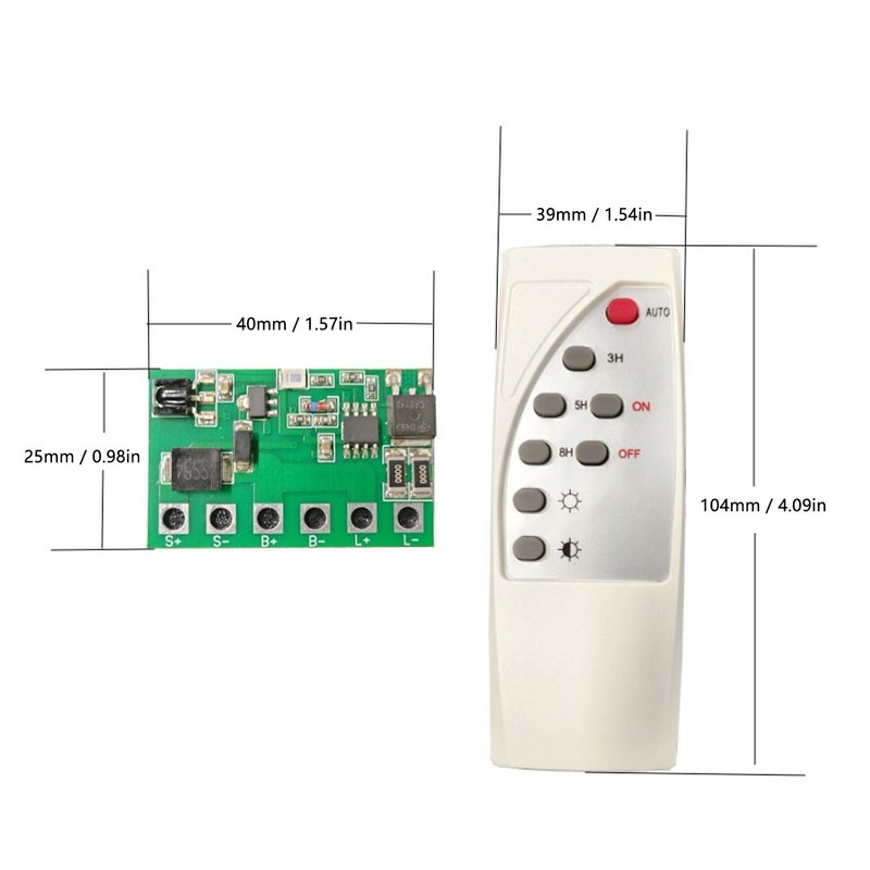 Solar Light Circuit Board Brightness Adjustable Solar Circuit Board Control