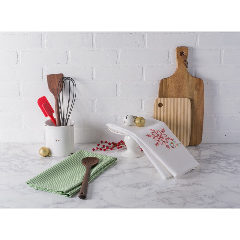 DII Christmas Tea Towels Decorative Kitchen Dish Towel Set, 18x28,