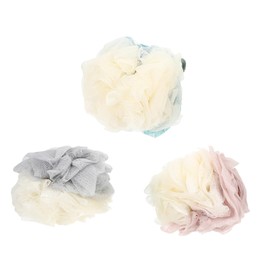 OHPHCALL Large Size Bath Balls 3pcs Double Shower Balls Long Lanyard for Daily Use in Bathroom Random Color