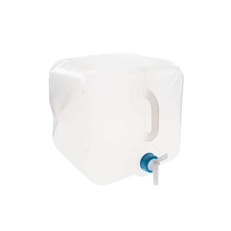 UST 5 Gal Water Carrier Cube with Collapsible, Transparent, Compact