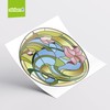 Small Lily Flower Stained Glass Window Stickers - Beautiful Decorative