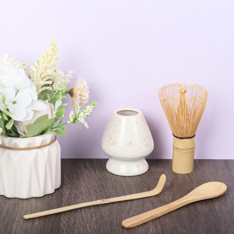 Matcha Tea Set with Whisk and Spoon, Matcha Whisk Kit