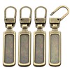 Zipper Pulls Replacement 4pcs DY.2ten Metal Easy to Install Bag