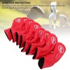 Asixxsix 8Pcs Golf Iron Head Covers, Soft PU Golf Club