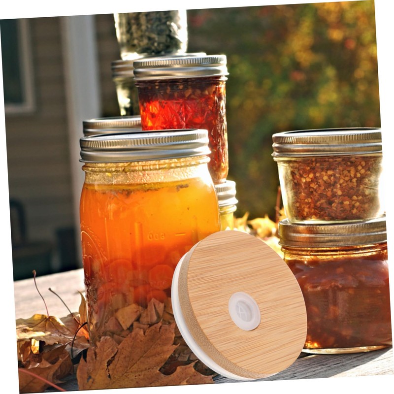 Sosoport 4pcs Mason Jar Lids Jars Food Containers with Lids