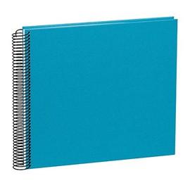 Spiral Album ''Economy'' medium/cream turquoise +++ 20 sheets photo mounting board +++ SCRAP - PHOTOBOOK +++ Quality made by Semikolon