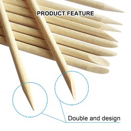 Orange Sticks for Nails, 200pcs 4.5 inch Wooden Cuticle Pusher Sticks Orange Wood Stick Nails for Manicure & Pedicure Nail Wooden Sticks Remover Manicure Pedicure Tool