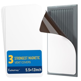 3 Pack Strong Magnetic Vent Covers for Home Ceiling, 5.5x12 Inches Furnace Vent Cover for Steel Air Registers, Floor, Wall, RV, HVAC