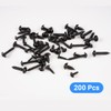 Pack of 200 Black Cross Self-Tapping Screws - M3/M3.5/M4/M4.8 Sheet