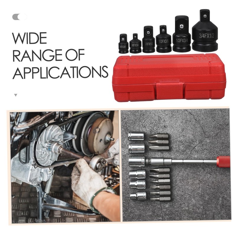 OSALADI Versatile Socket Adaptor Set for Car Repair Bit Socket
