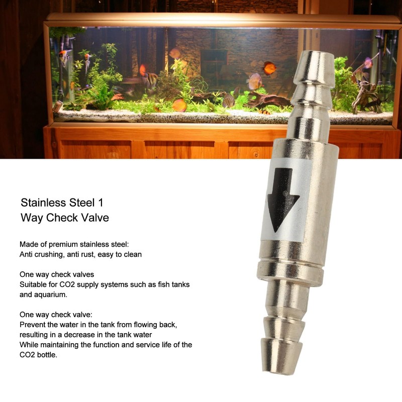 5Pcs Stainless Steel One Way Check Valve, Proof CO2 Check