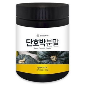 (헬로우 그린)국내산 단호박 분말 가루 300g(통) (Hello Green) Domestic Sweet Pumpkin Powder 300g (Container)