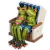formano Pair of Frogs in Beach Chair 16 cm Figure