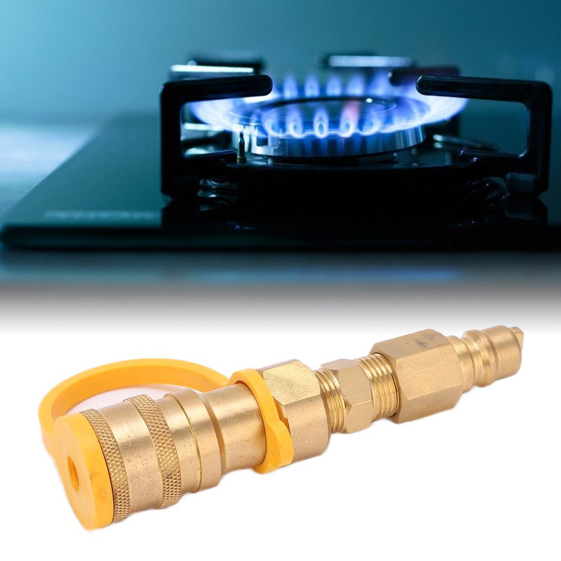 Propane Tank Adapter 3/8in Compact Durable Propane Quick Connection Accessories