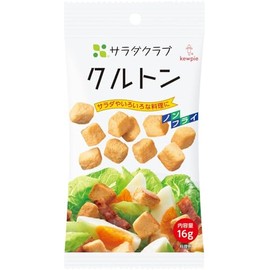 Kiewpy Salad Club Cruton 0.6 oz (16 g) x 10 Pcs Normal Temperature Preserved Salad Toppings