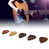 Wooden Pick Box with 5 Picks, and Lightweight, Ideal Gifts