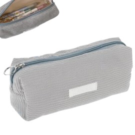 Pencil Case, Corduroy Fabric Pencil Case, Aesthetic Pencil Case, School Pencil Case, Cosmetic Organiser Bag, for School, Office, Travel, for Back to School Gift