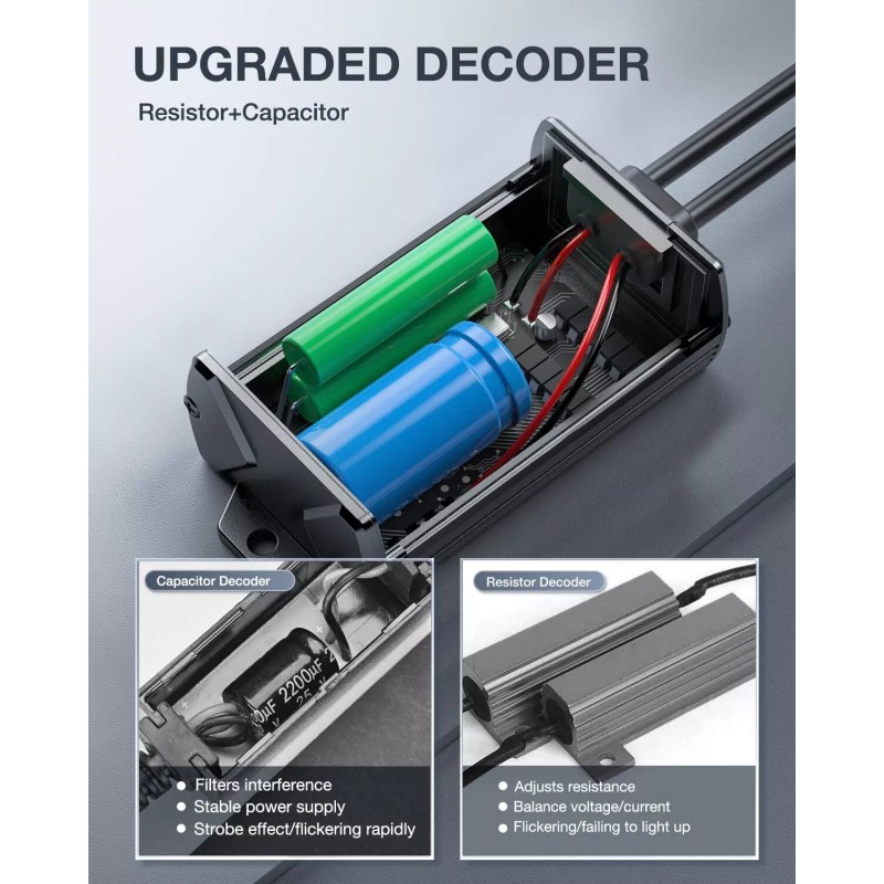 Nilight LED CANbus Decoder Anti-Flickerin - 9004/HB1