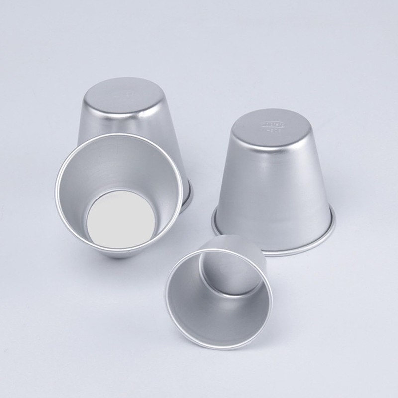 Ragyzity 6pcs Pudding Moulds, Aluminum Muffin Tin Dariole Moulds Egg