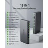 15-in-1 USB-C Docking Station, Triple/Dual Display, 100W PD, Ethernet, 4