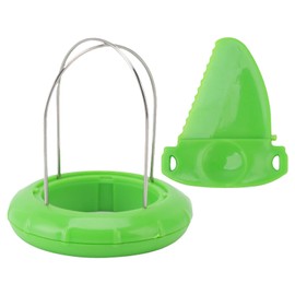Portable 2-in-1 Fruit Peeler Kiwi Slicer Pitter Peeler Scooper Green Kiwi Fruit Cut Digging Core Twister Slicer Kitchen Peeler Tool Cutter Device for Fruit Salad