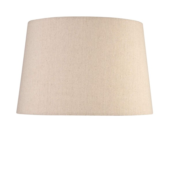 Queenswood Traditional Natural Linen Large Floor Lamp Shade - Shade Only - Replacement Shade - ES / E27 Large Edison Screw - 45cm Diameter