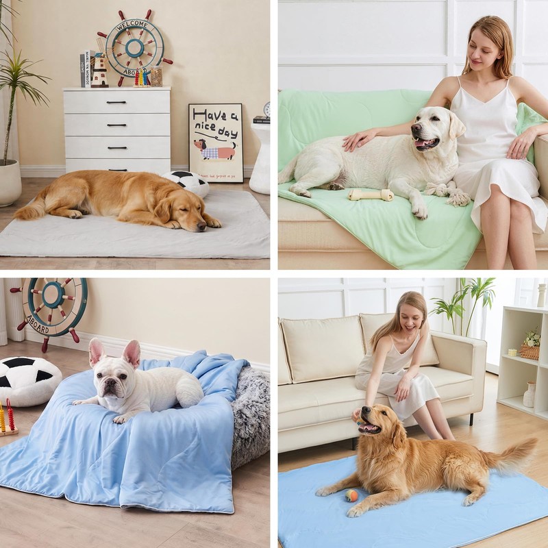 Cooling Blanket for Dogs, Dog Blankets for Large Dogs, Q-MAX