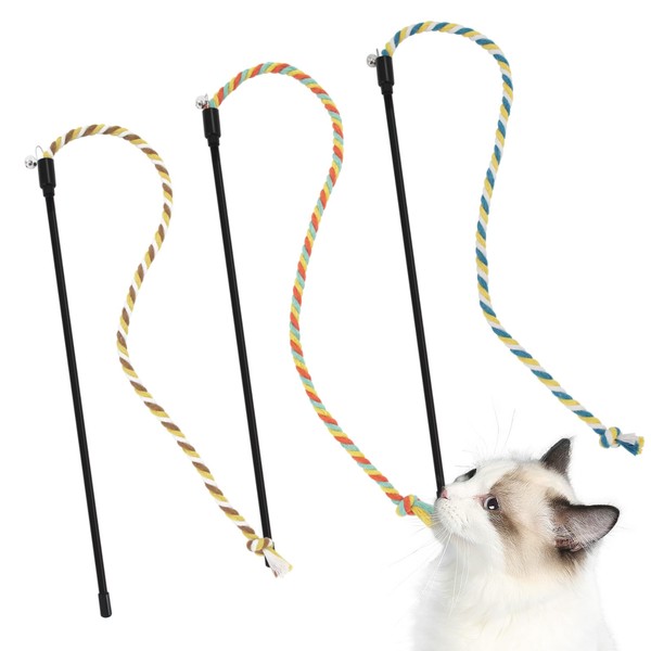 SONGWAY Cat Toy, Popular, Cotton String Rod, Sturdy, Stress Relief,