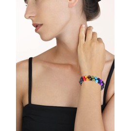 Beaded Chakra Bracelets for Men Women Healing Crystal Bracelets Tiger Eye Lava Stone Bracelet for Men Yoga Relax Anxiety Bracelets for Women