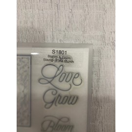 Close To My Heart CTMH Stamp Of The Month - Bloom & Grow S1801 *New* Retired