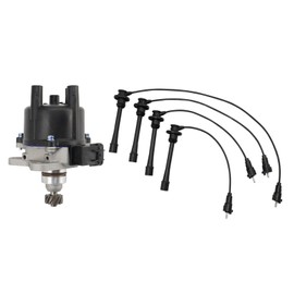 TRQ Ignition Coil Kit 2 Piece Distributor Compatible with 1997 Toyota T100 1997 Tacoma