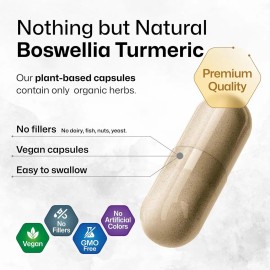 Boswellia Serrata 1000 Mg + Cúrcuma 1000 Mg + Bioperina Sabor Sin Sabor