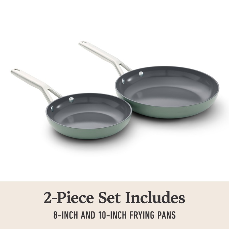 Calphalon® Ceramic Nonstick 8" and 10" Frying Pan Set, Silver