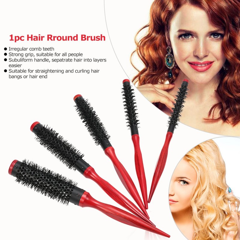 Walmeck 10mm Hair Round Brush Quiff Roller Comb for DIY