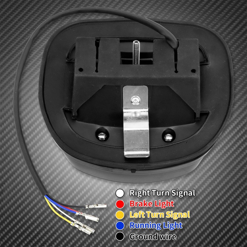 HCmotorku Motorcycle LED Rear Tail Light Taillights Brake Turn Signal