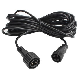 Waterproof Extension Cord, 2 Pin Outdoor Extension Cable with Male and Female Connectors, Wire for Duewot Solar Outdoor String Strip Lights Garden lamp(9.8ft)