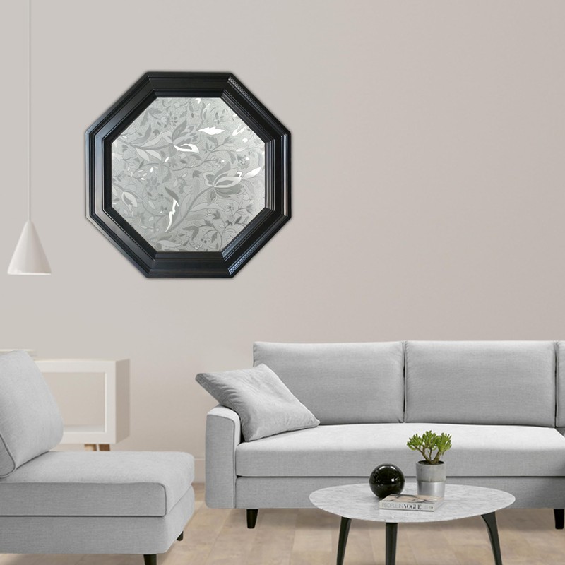 Autotech Park Precut Floral Octagon Window Film Shade, Self Adhesive