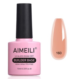 AIMEILI 8 in 1 Builder Nail Gel, Builder Gel In a Bottle Builder Base Quick Building Gel UV LED Nail Extension Gel Nail Extension Gel - (160) 10 ml