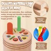 KERANEET Wooden Sticks for Crafts Wooden Toy from 1 Year